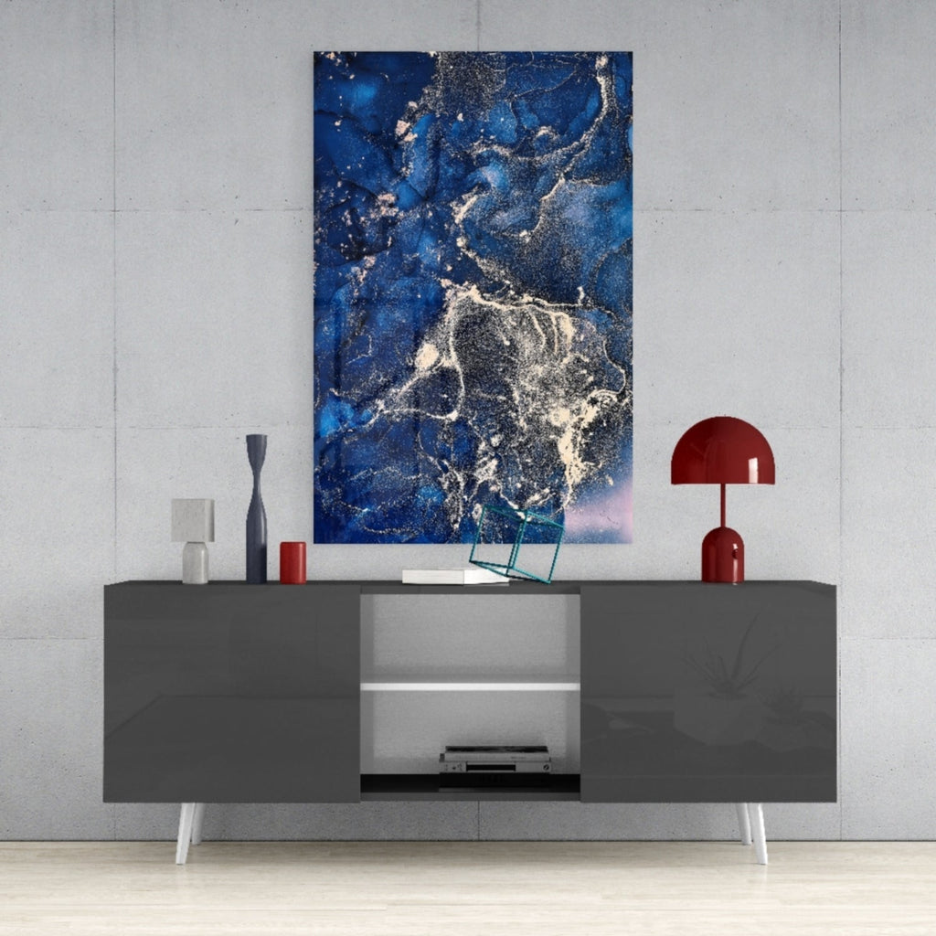 Abstract Depth Glass Wall Art