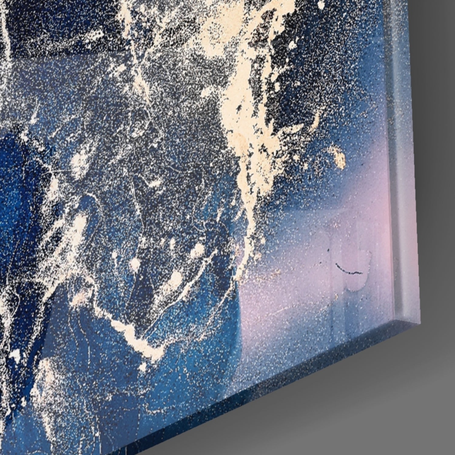 Abstract Depth Glass Wall Art