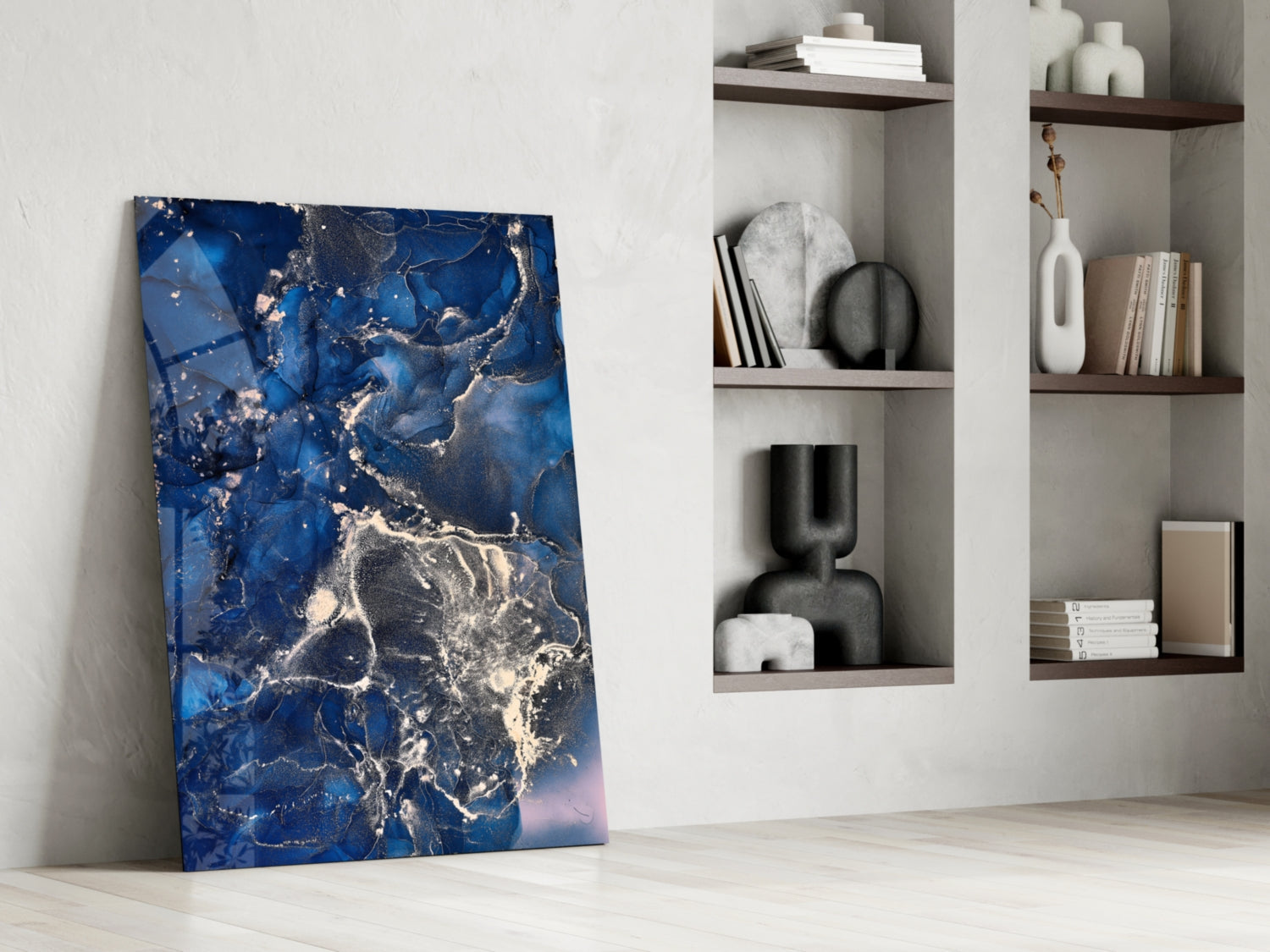 Abstract Depth Glass Wall Art
