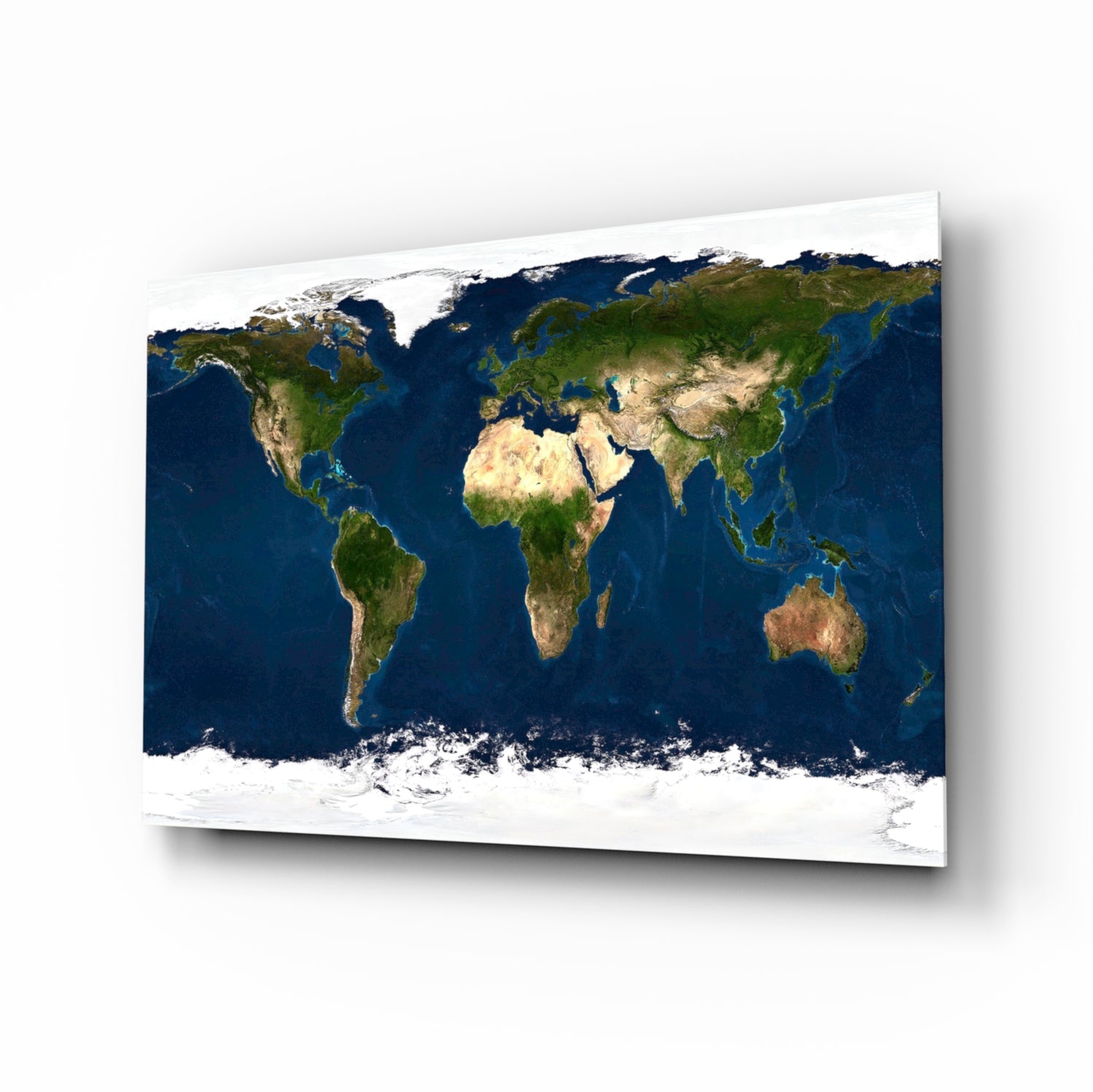 World Map Glass Wall Art-0