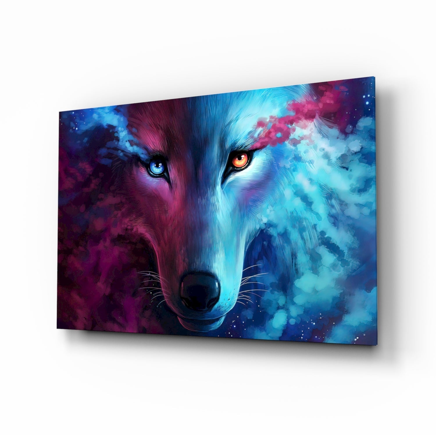 Wolf Glass Wall Art-0