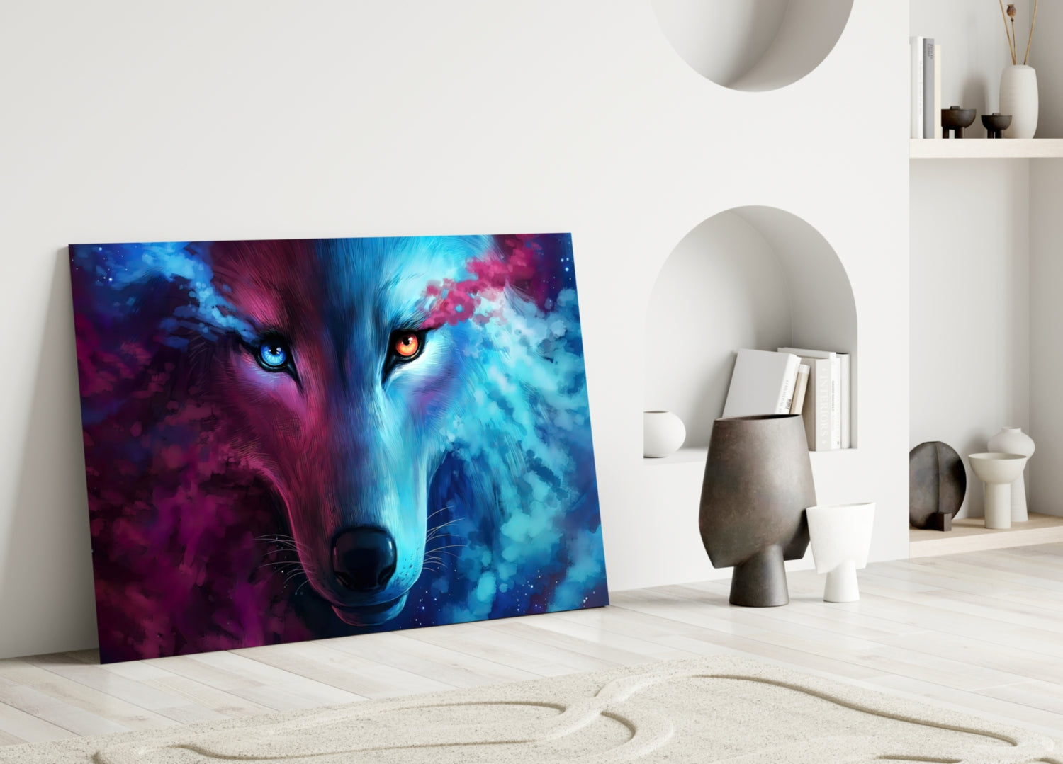 Wolf Glass Wall Art-2