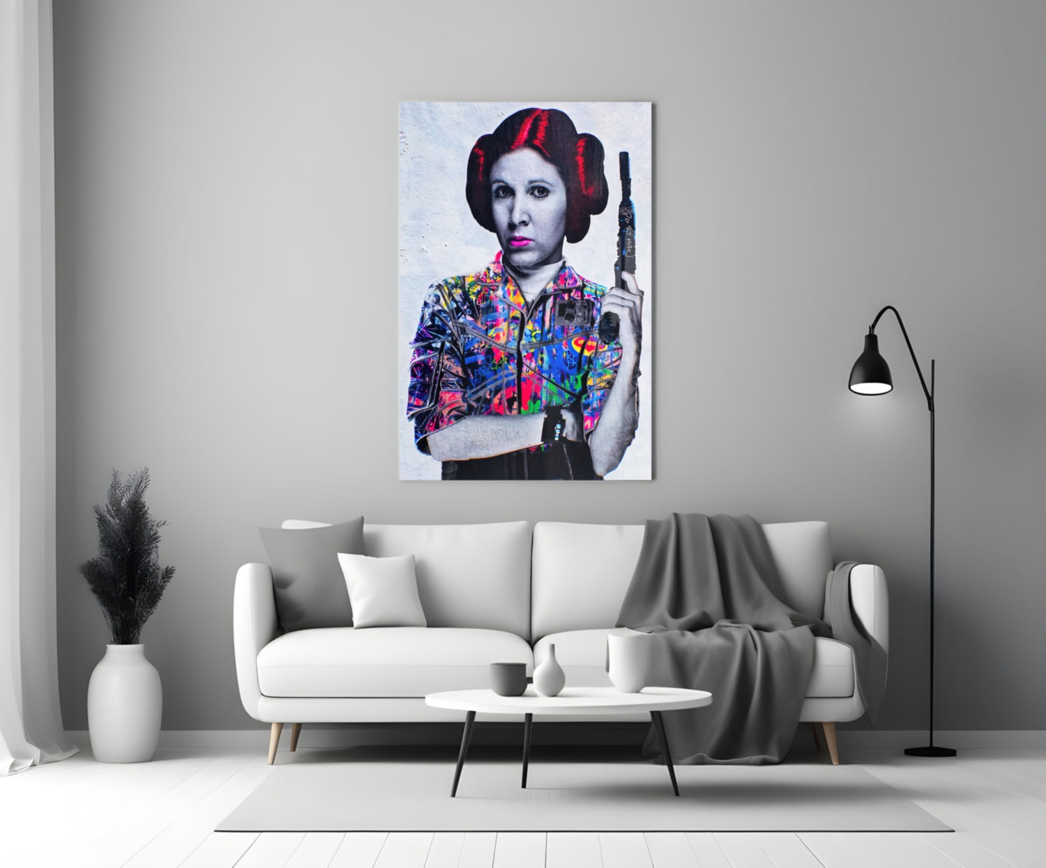 Princess Leia Glass Wall Art-2