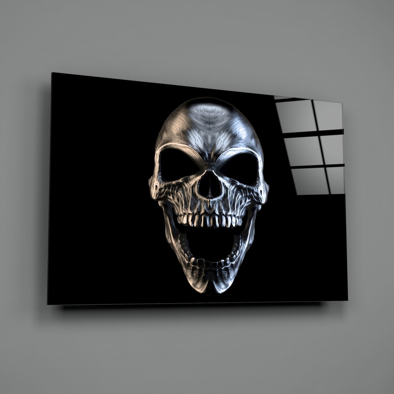 Skull Glass Wall Art-1