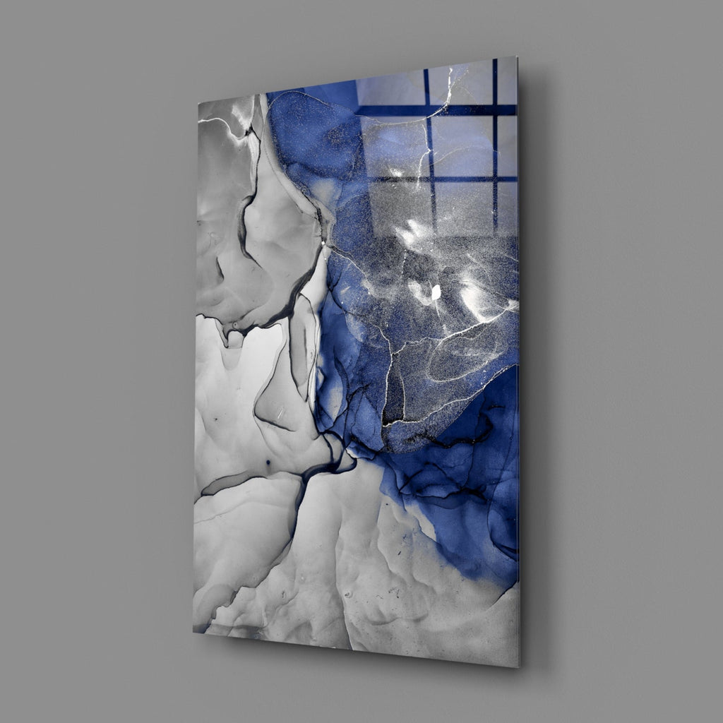 Blue Marble Glass Art-1