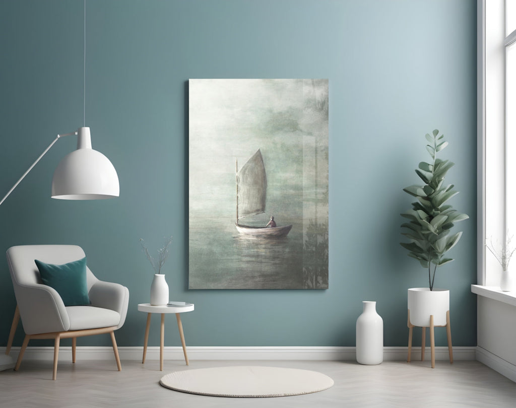 Loneliness Glass Wall Art-3