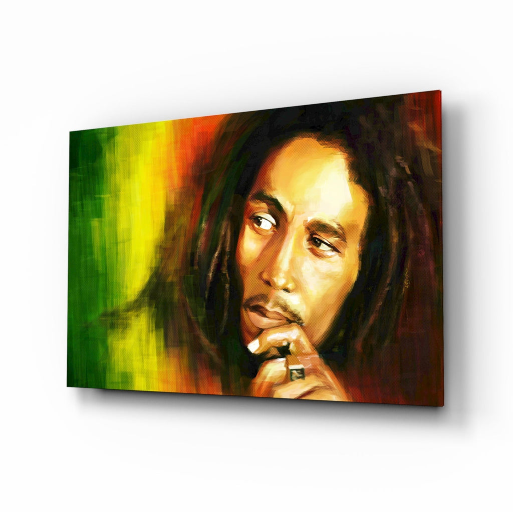 Bob Marley Glass Wall Art-0