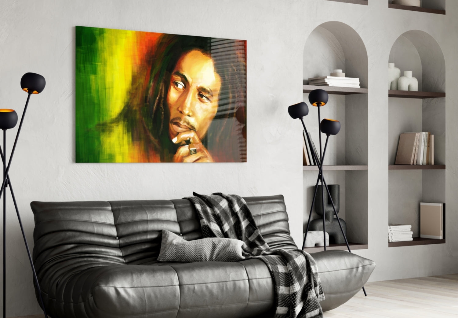 Bob Marley Glass Wall Art-3