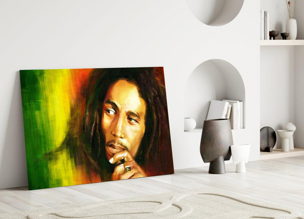 Bob Marley Glass Wall Art-2