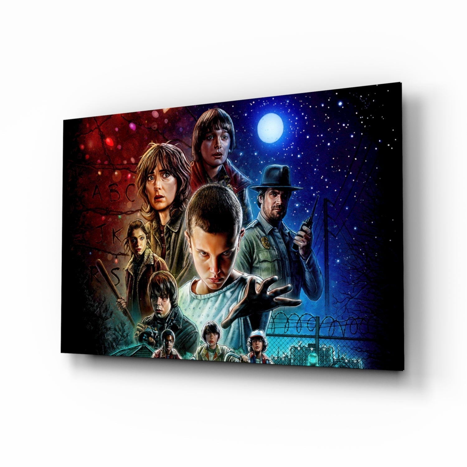 Stranger Things Poster Glass Wall Art-0