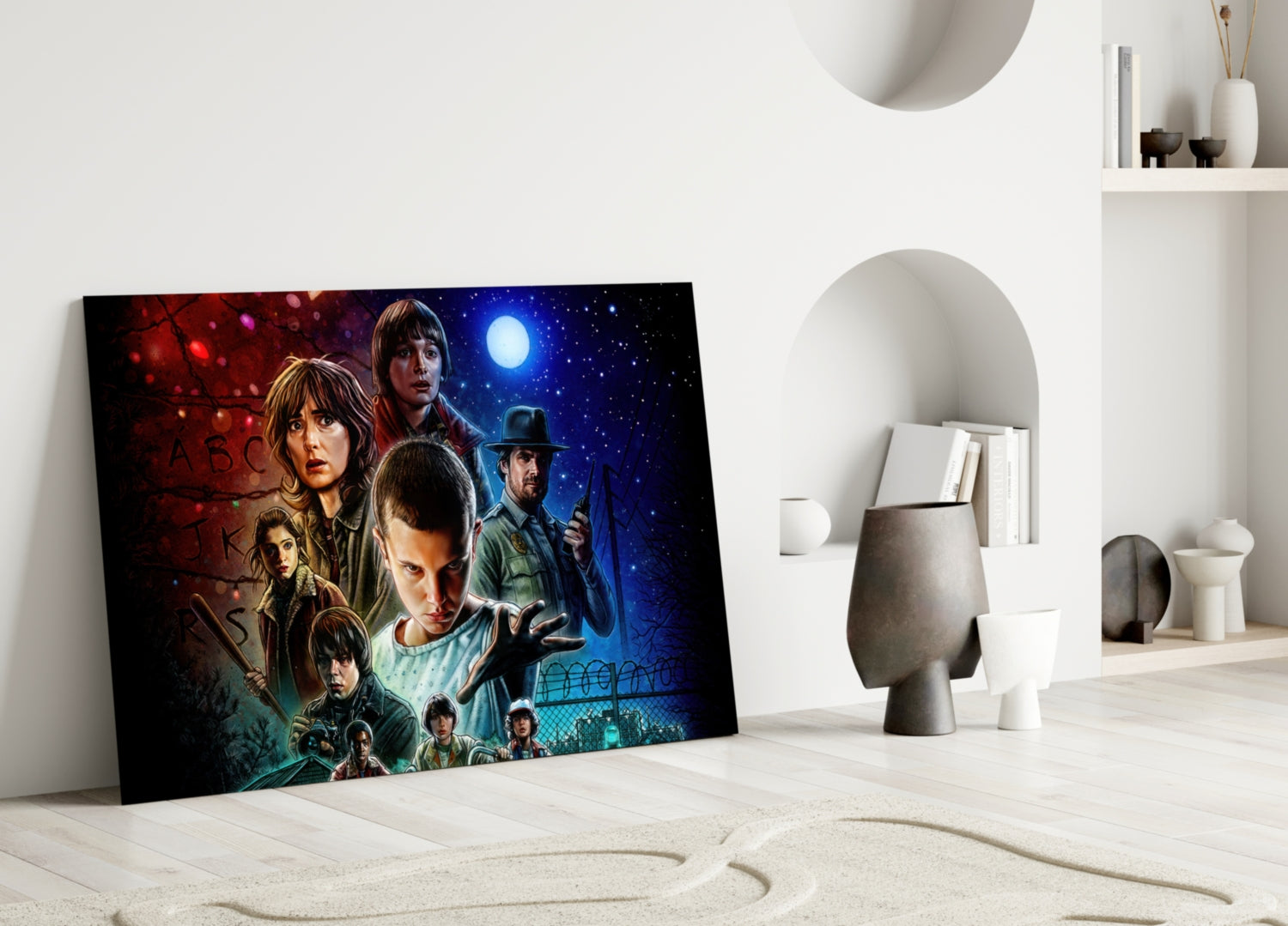 Stranger Things Poster Glass Wall Art-2