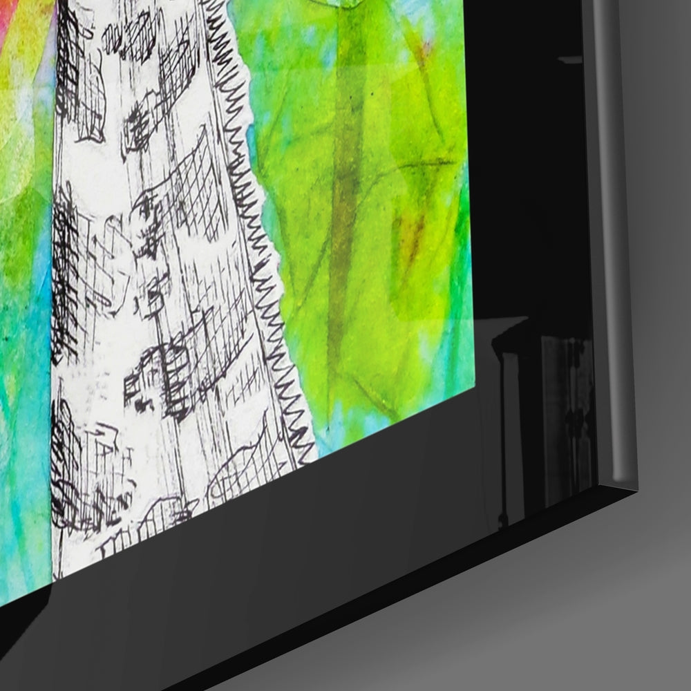 Giraffe Glass Wall Art-2