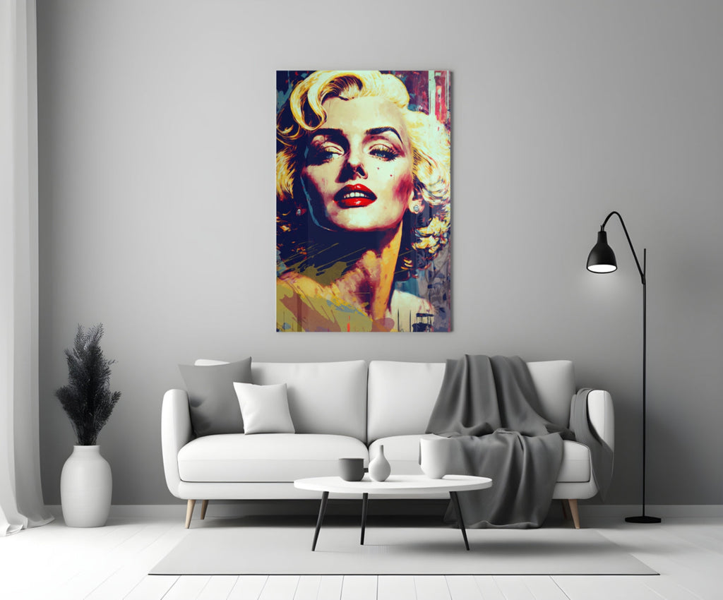 Marilyn Monroe Glass Wall Art  || Designer Collection-2