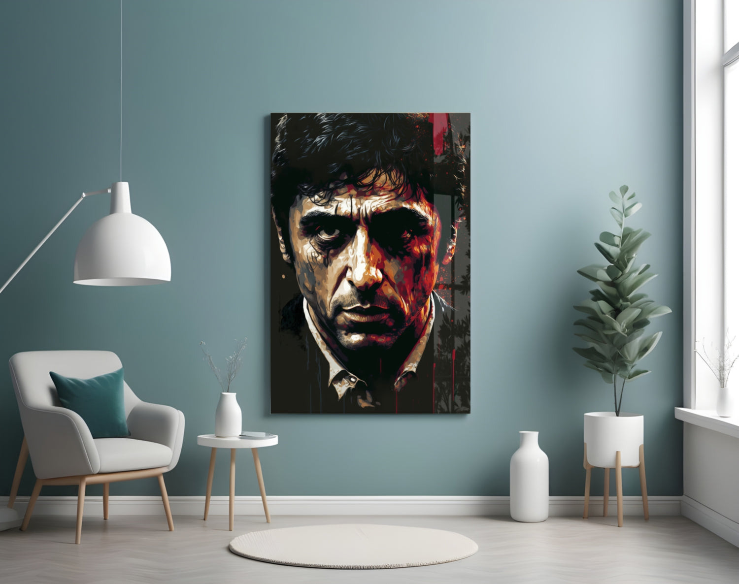 Al Pacino Glass Wall Art  || Designer Collection-3