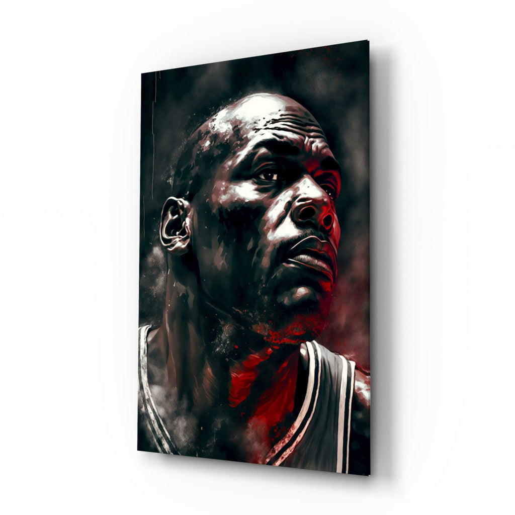 Michael Jordan Glass Wall Art  || Designer Collection-0
