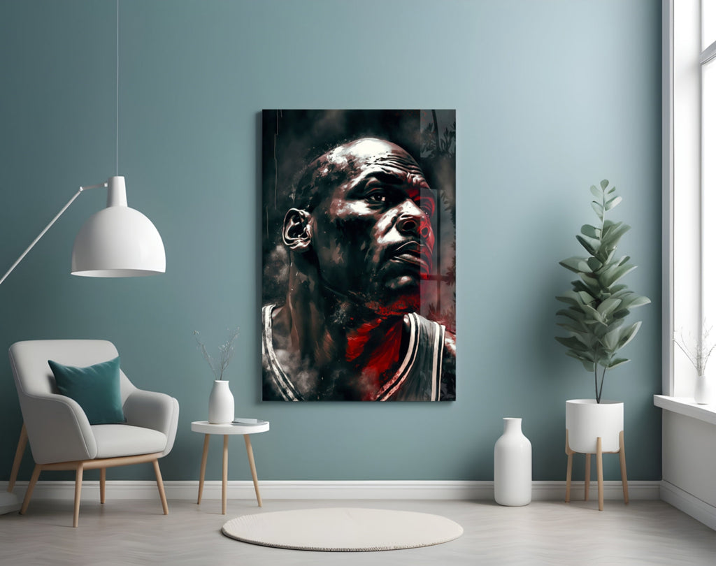 Michael Jordan Glass Wall Art  || Designer Collection-3