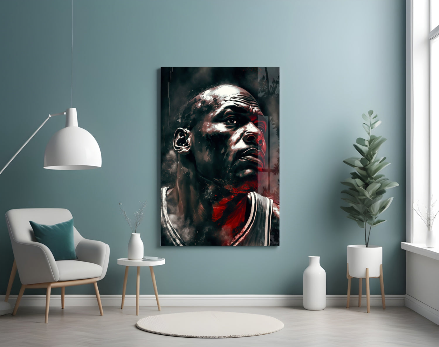 Michael Jordan Glass Wall Art  || Designer Collection-3