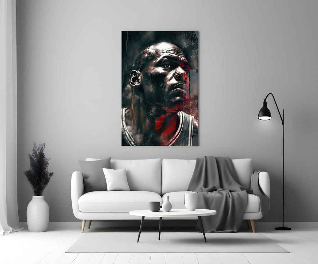 Michael Jordan Glass Wall Art  || Designer Collection-2