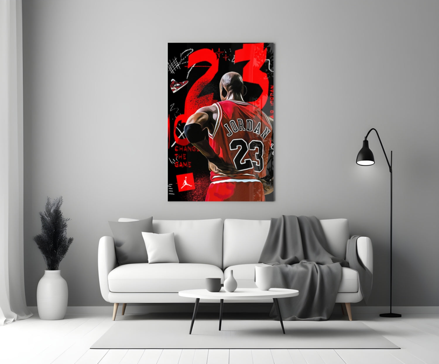 Micheal Jordan Glass Wall Art || Designer Collection-2