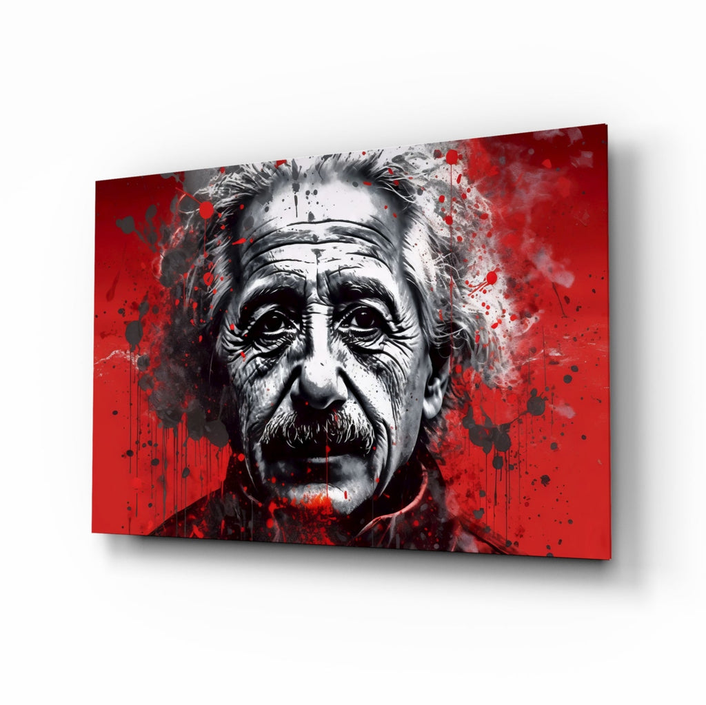 Einstein Glass Wall Art || Designers Collection-0