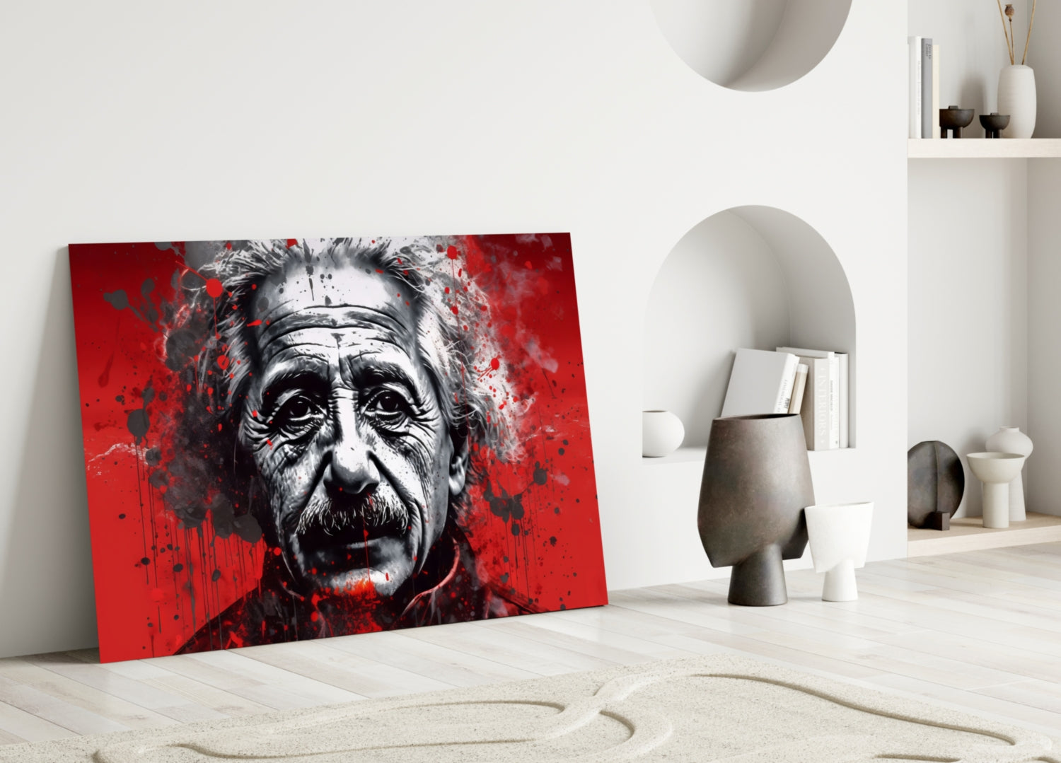 Einstein Glass Wall Art || Designers Collection-2