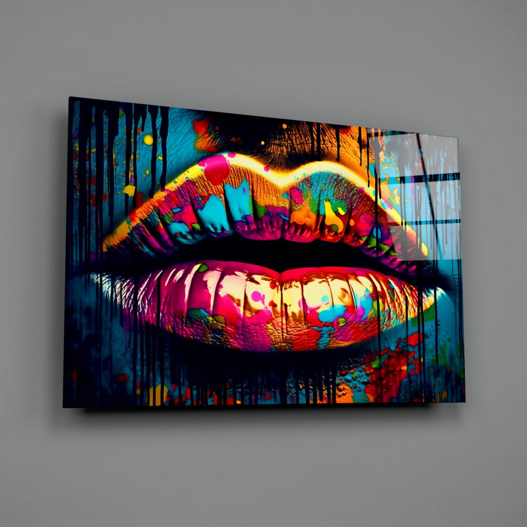 Lips Glass Wall Art || Designer Collection-1