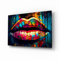 Lips Glass Wall Art || Designer Collection-0