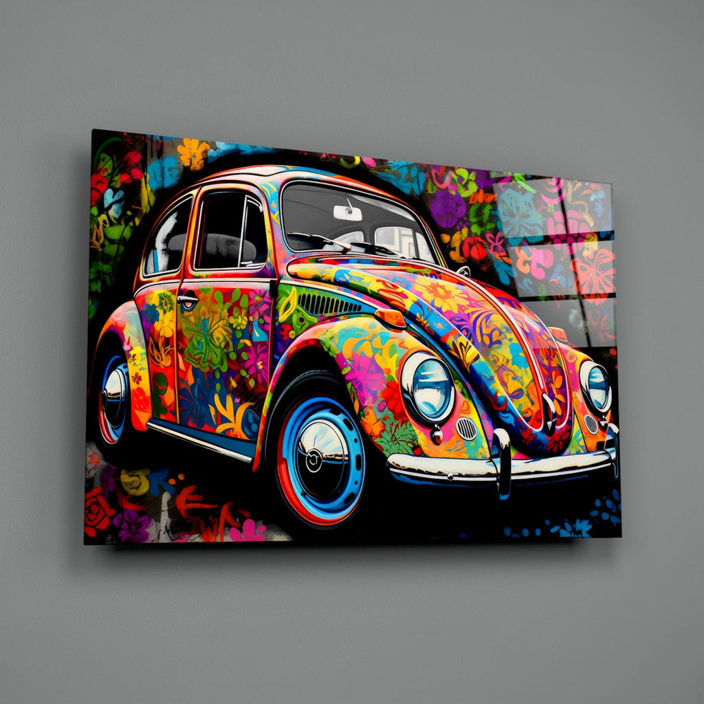 Flowering VW Glass Wall Art || Designer Collection-1