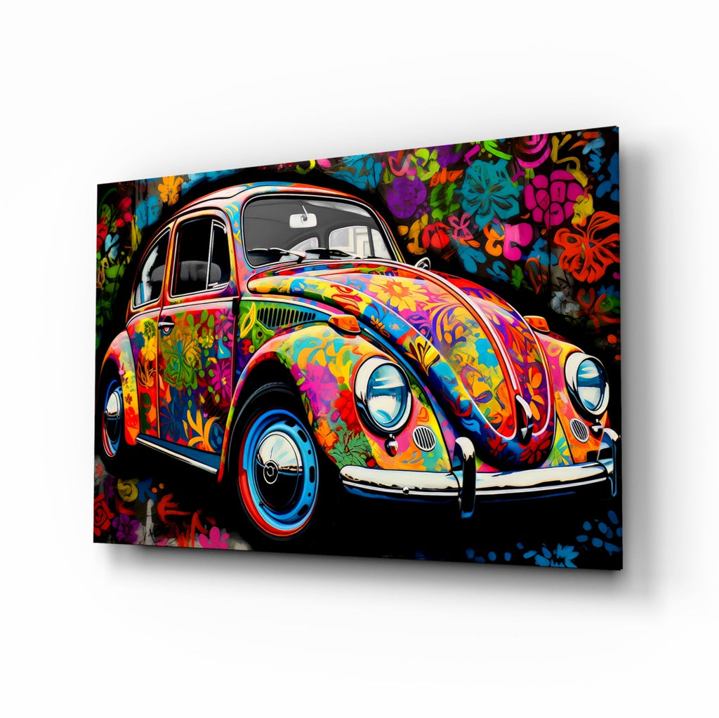 Flowering VW Glass Wall Art || Designer Collection-0