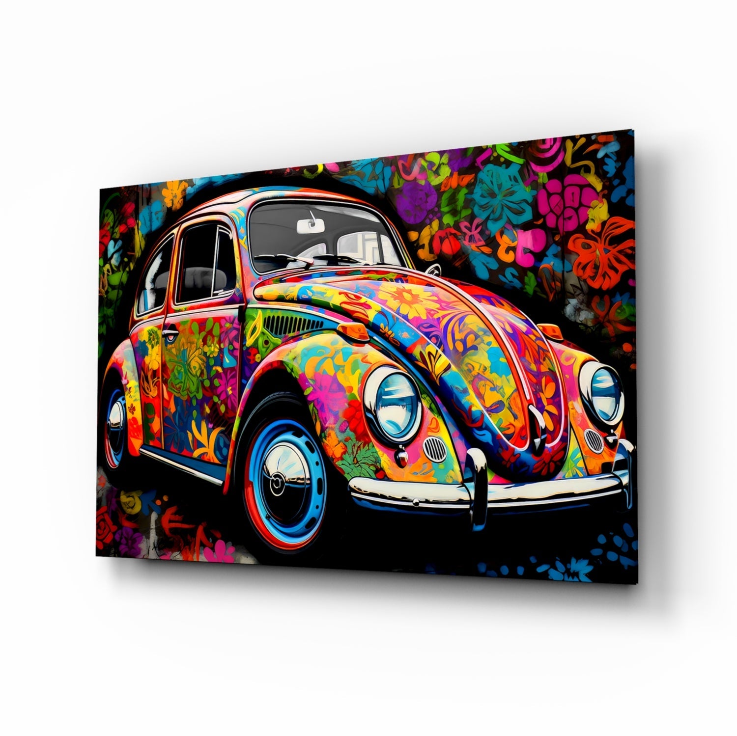 Flowering VW Glass Wall Art || Designer Collection-0