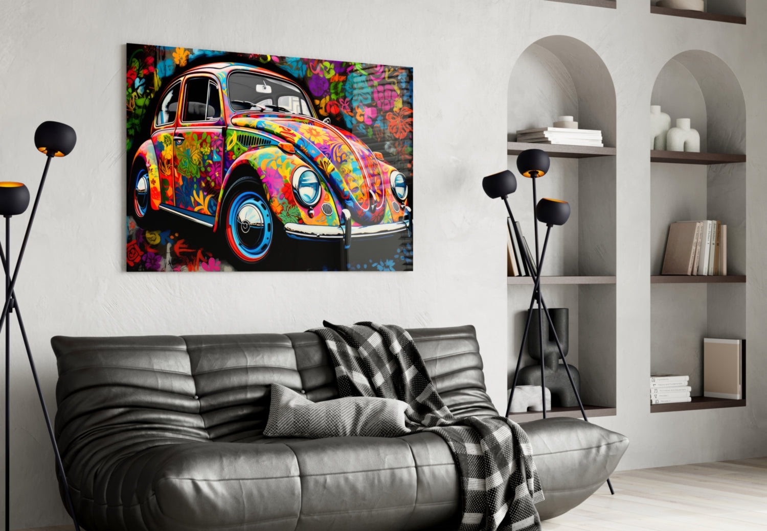 Flowering VW Glass Wall Art || Designer Collection-3