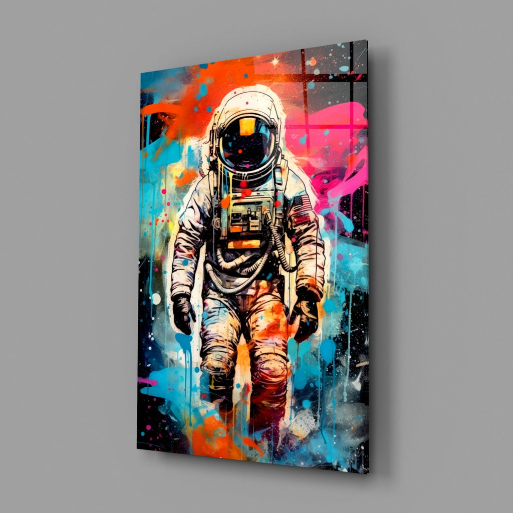 Astronaut Glass Wall Art || Designer Collection-1