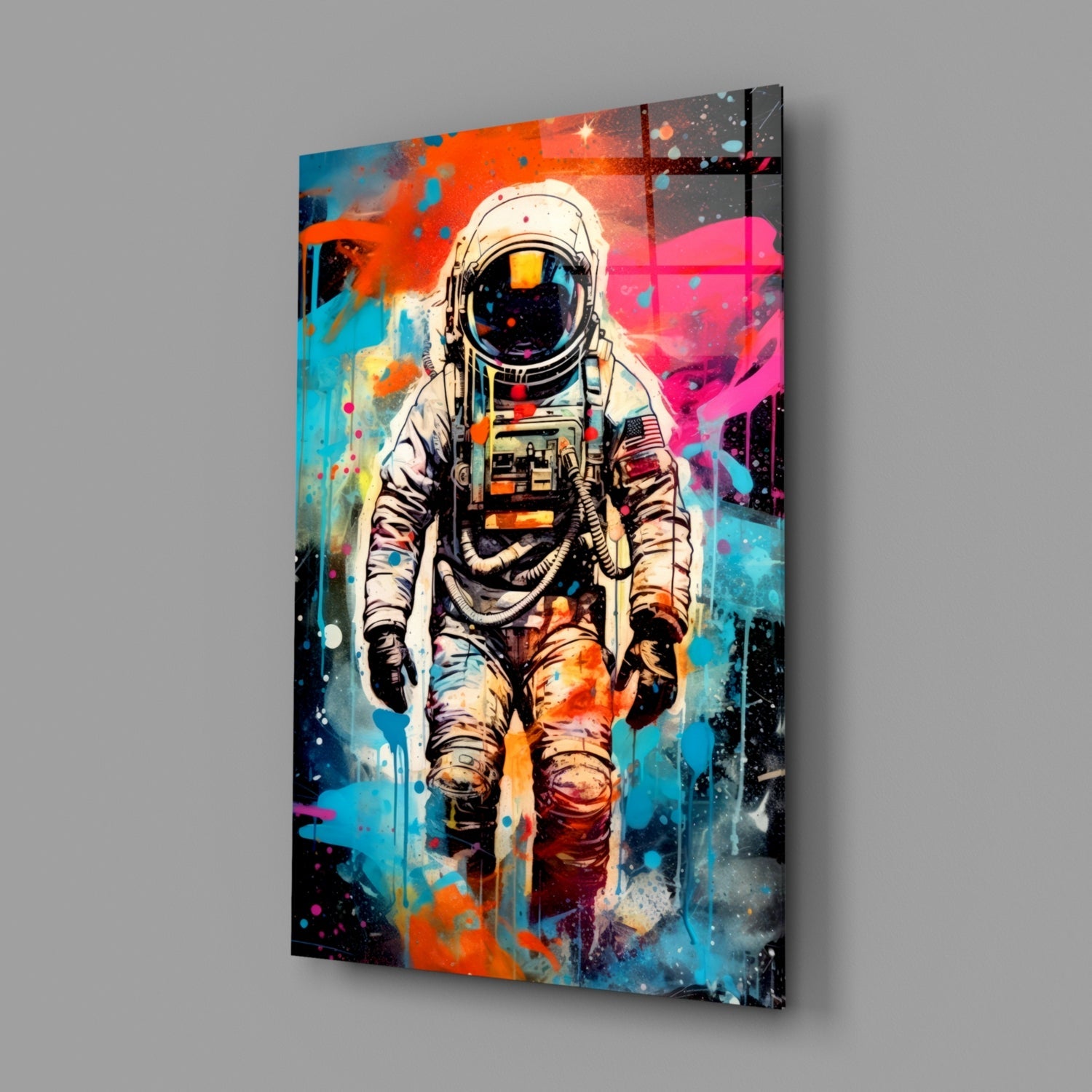 Astronaut Glass Wall Art || Designer Collection-1