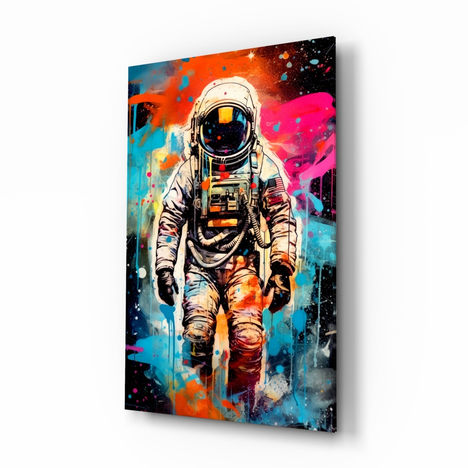 Astronaut Glass Wall Art || Designer Collection-0