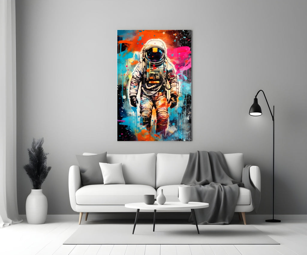 Astronaut Glass Wall Art || Designer Collection-2