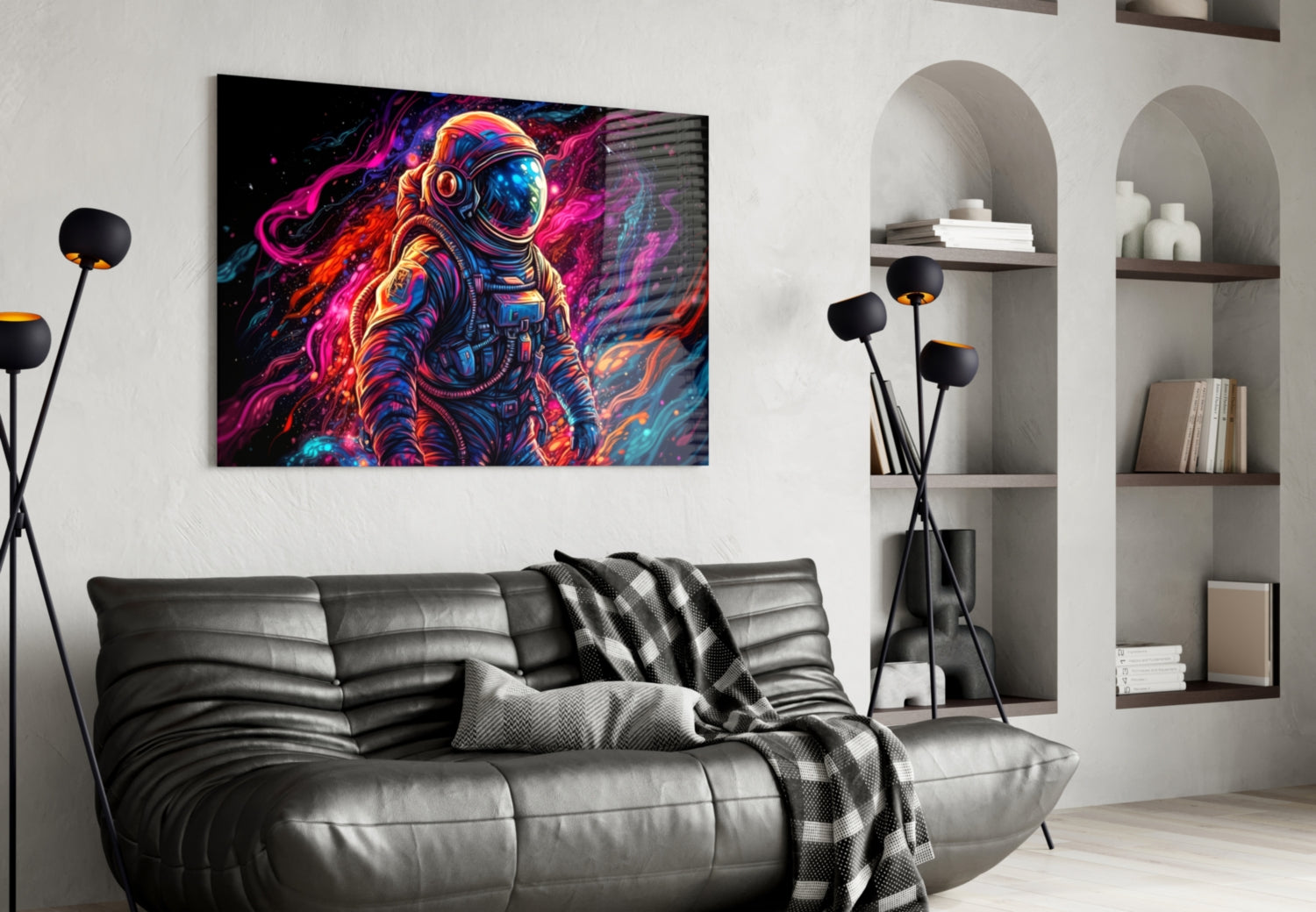 Astronaut Glass Wall Art || Designer Collection-3