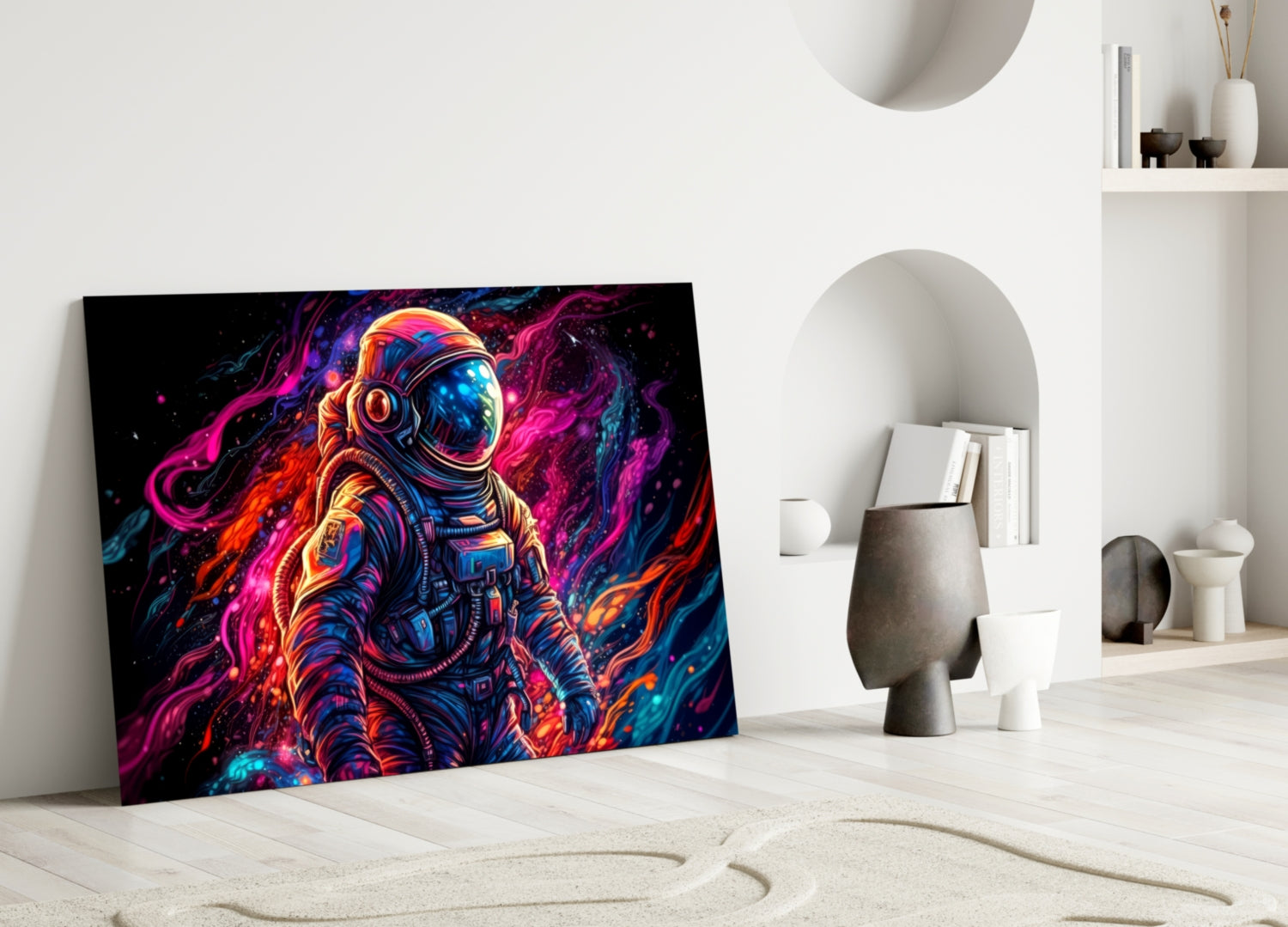 Astronaut Glass Wall Art || Designer Collection-2