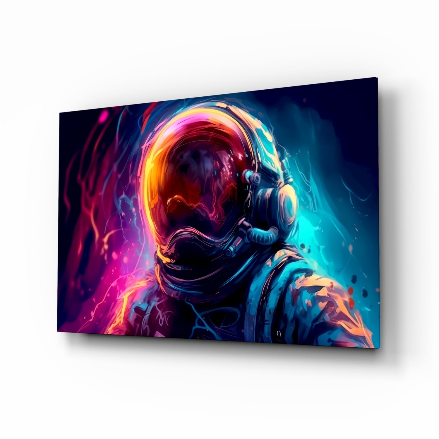 Astronaut Glass Wall Art || Designer Collection-0