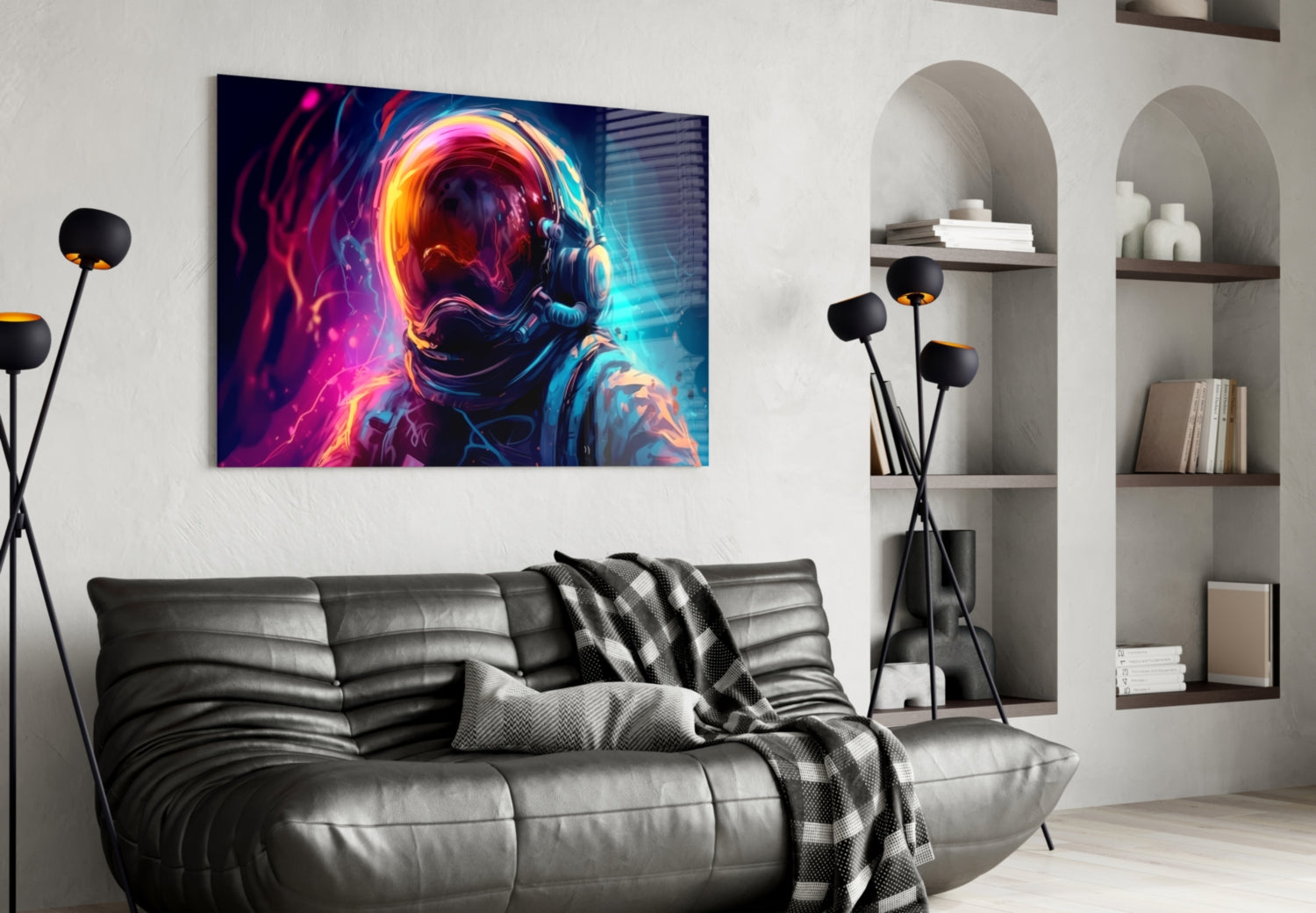 Astronaut Glass Wall Art || Designer Collection-3