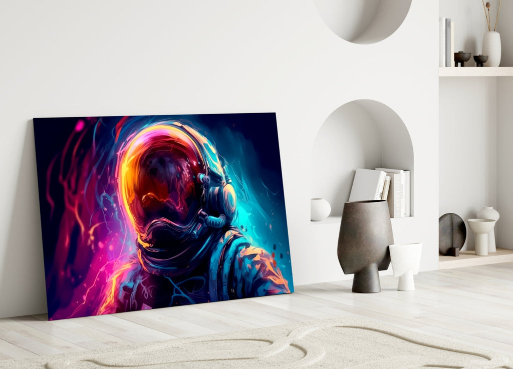 Astronaut Glass Wall Art || Designer Collection-2