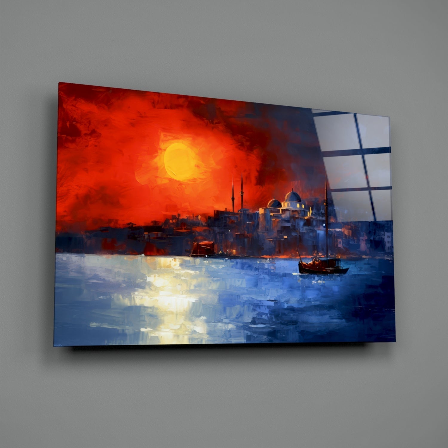 Istanbul Glass Wall Art || Designer Collection-1