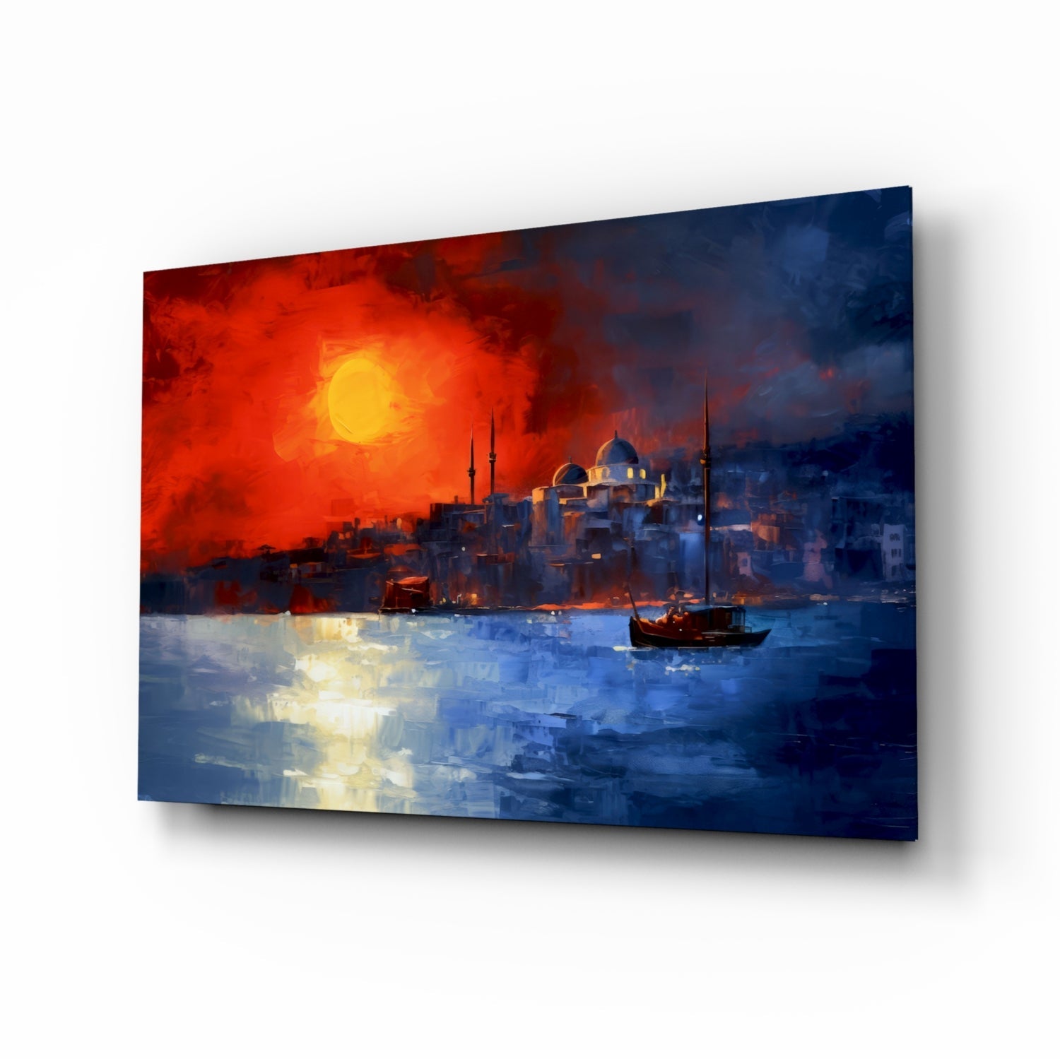 Istanbul Glass Wall Art || Designer Collection-0