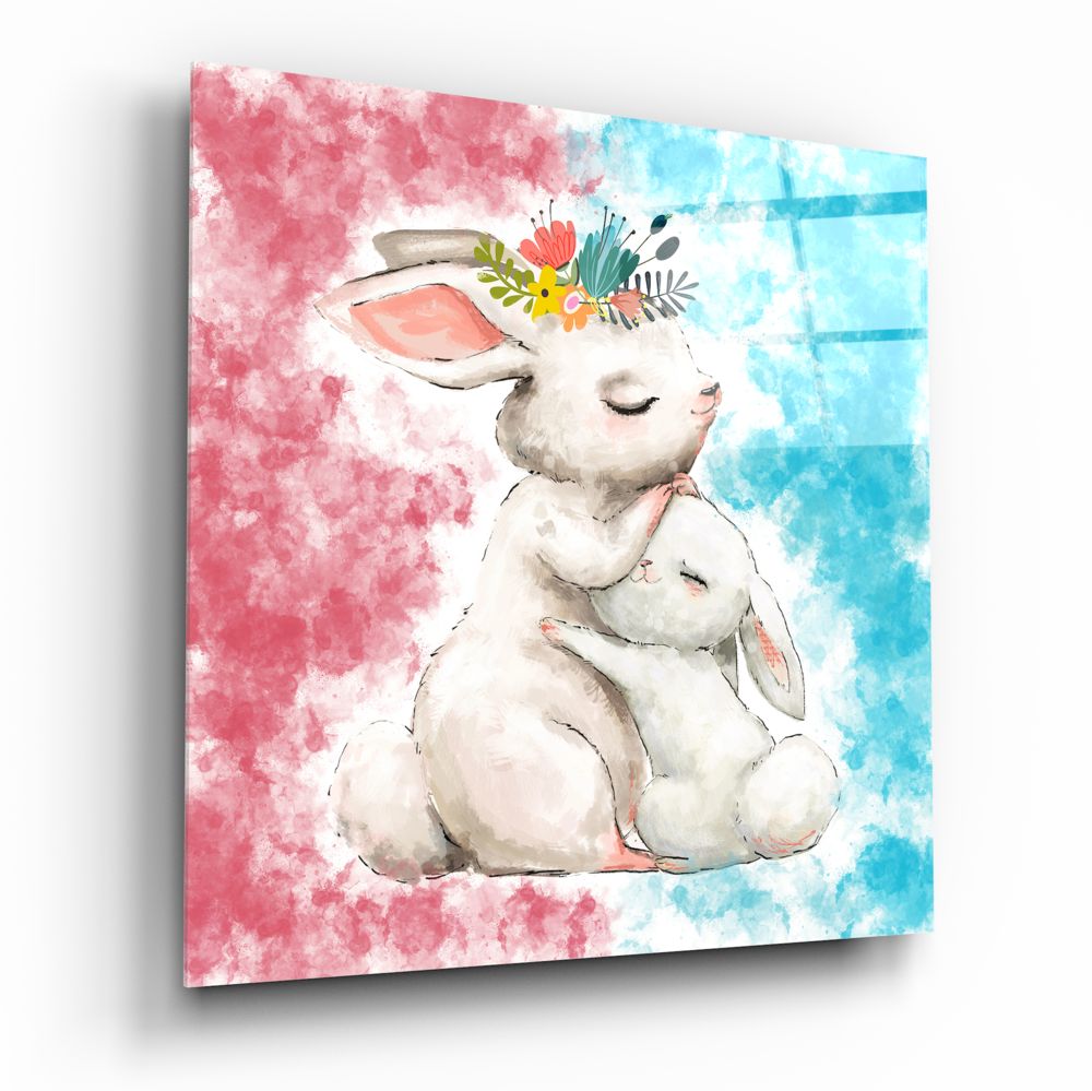 Rabbit Glass Wall Art-0