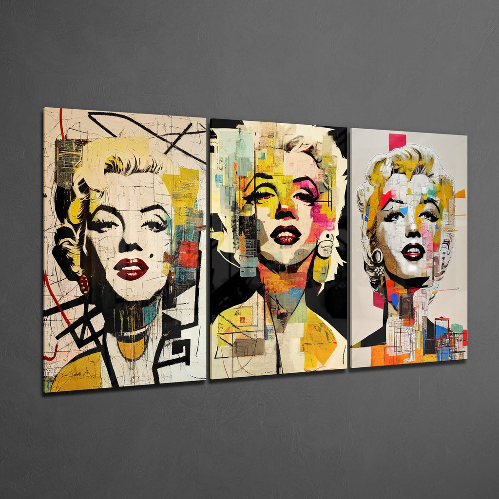 Marilyn Monroe Glass Wall Art-1
