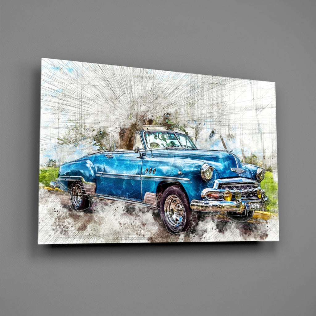 Classic Chevrolet Glass Wall Art-1