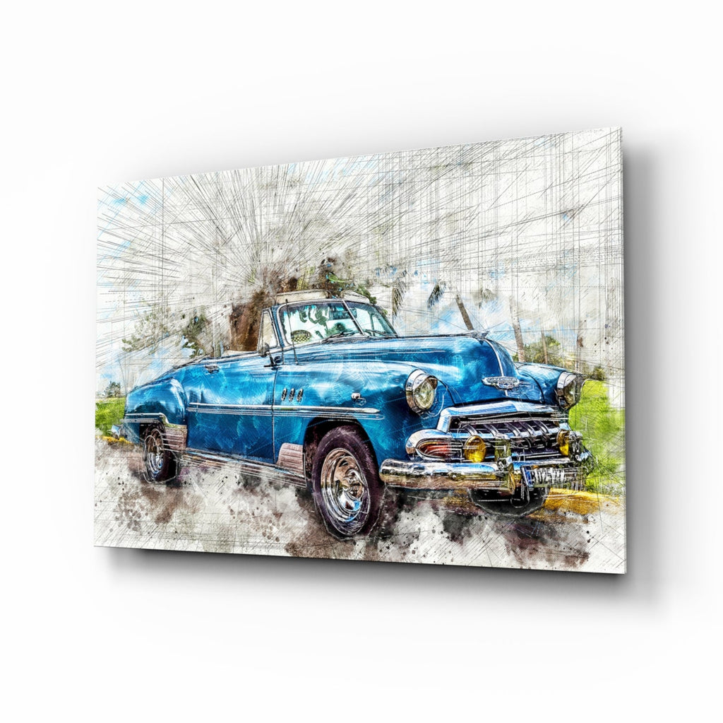 Classic Chevrolet Glass Wall Art-0