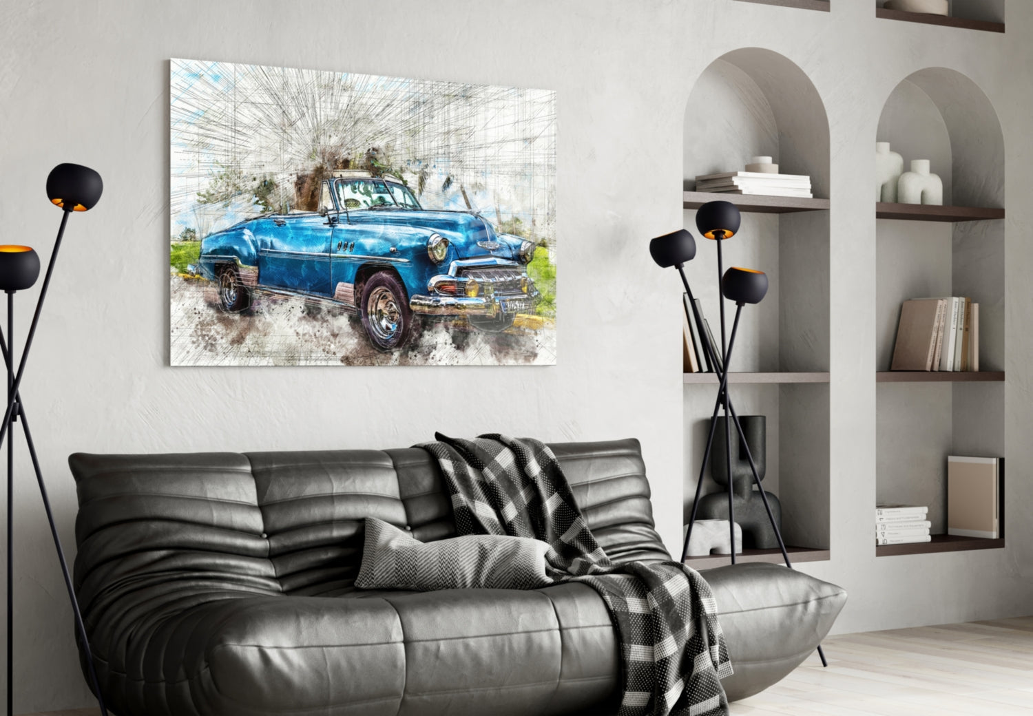 Classic Chevrolet Glass Wall Art-3