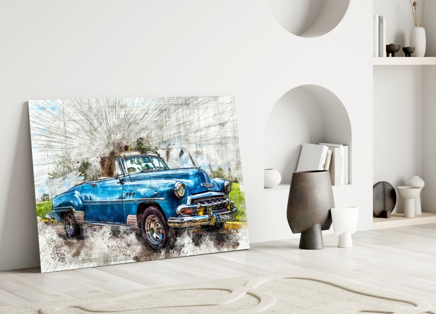 Classic Chevrolet Glass Wall Art-2