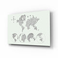Continents Glass Wall Art-0
