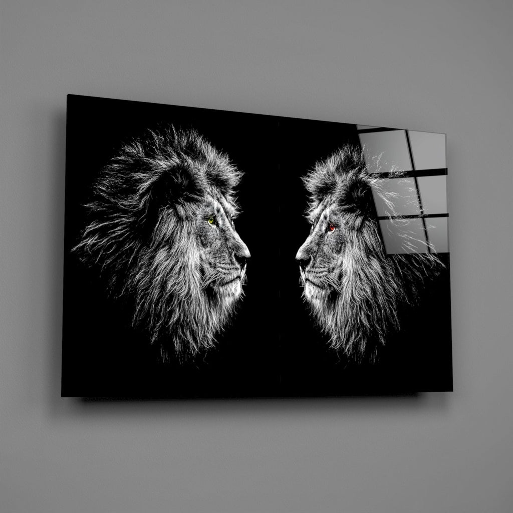 Lion Glass Wall Art-1